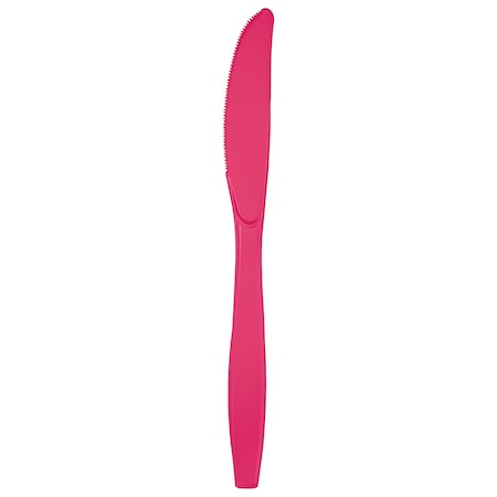 Touch Of Color Hot Magenta Pink Plastic Knives, 7.5", 288PK 010590